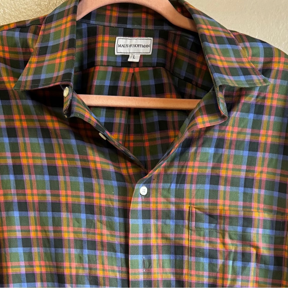 MAUS AND HOFFMAN Plaid Button-Up Shirt - Picture 2 of 9